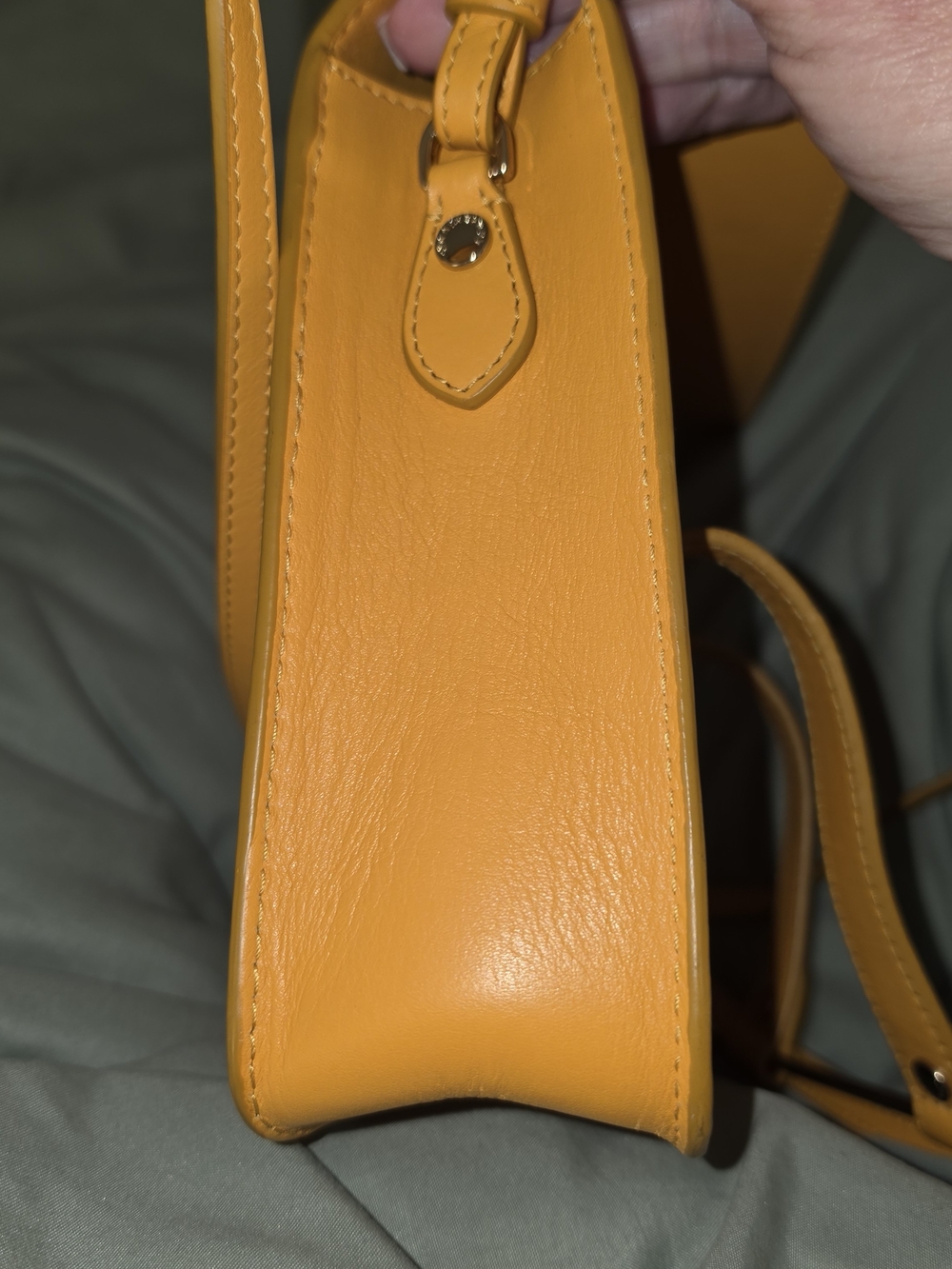 Strathberry Yellow Leather Mini Tote Bag - Picture 8 of 10